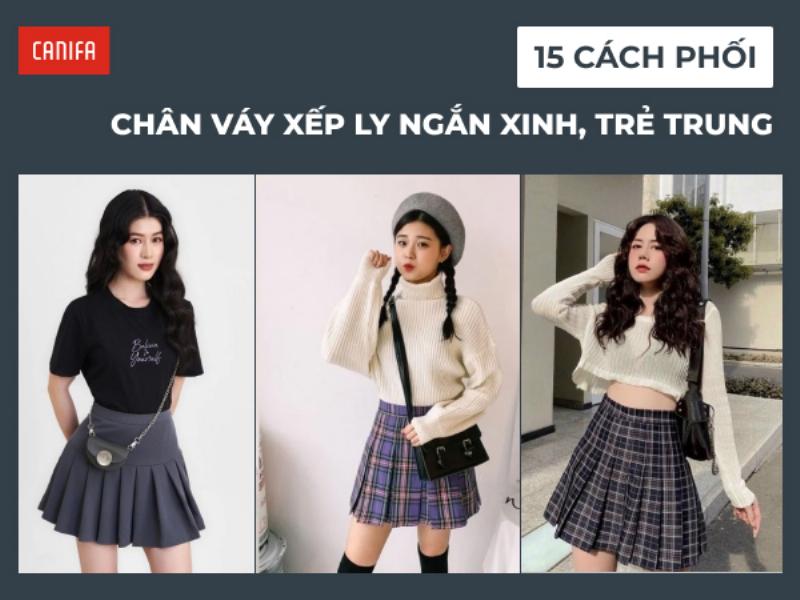 Gợi ý cách phối đồ chân váy ngắn theo phong cách trẻ trung và năng động.